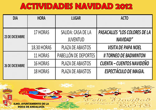 ACTIVIDADES DE NAVIDAD 2012 - 1