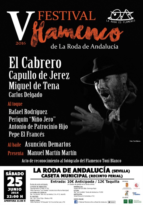 Cartel definitivo V Festival Flamenco de La Roda