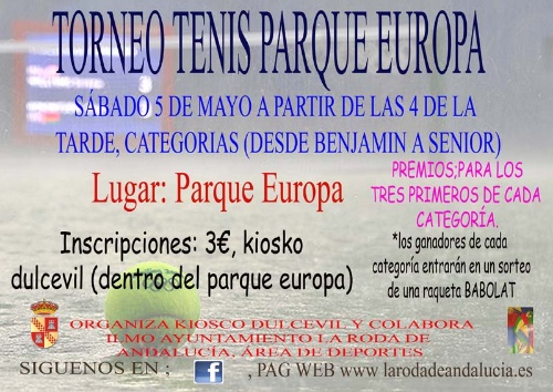 cartel torneo tenis parque europa copia