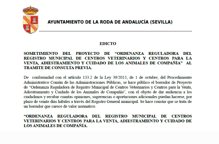 edicto_ordenanza_regularoda_centros_veterinarios