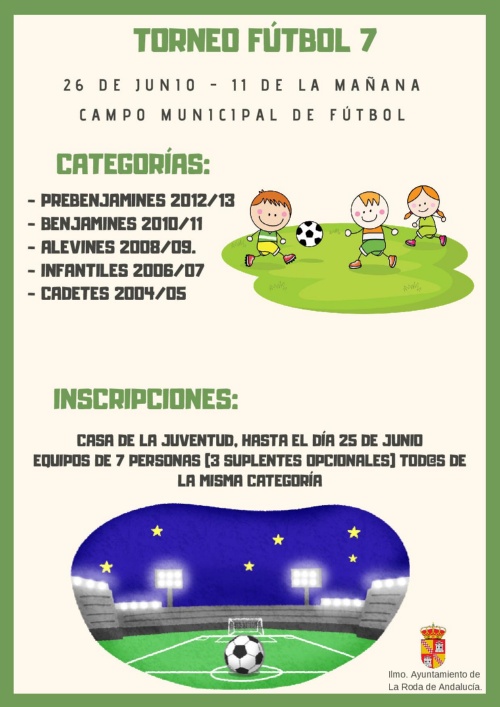1. CARTEL Torneo fútbol 7 junio 2019