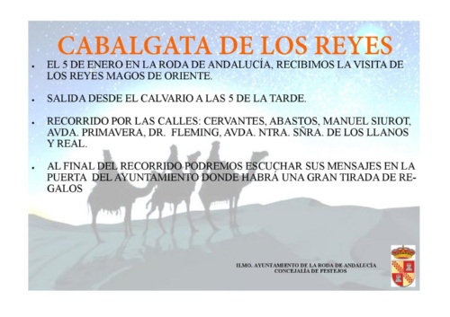 1. Cartel de la Cabalgata de Reyes Magos 2019
